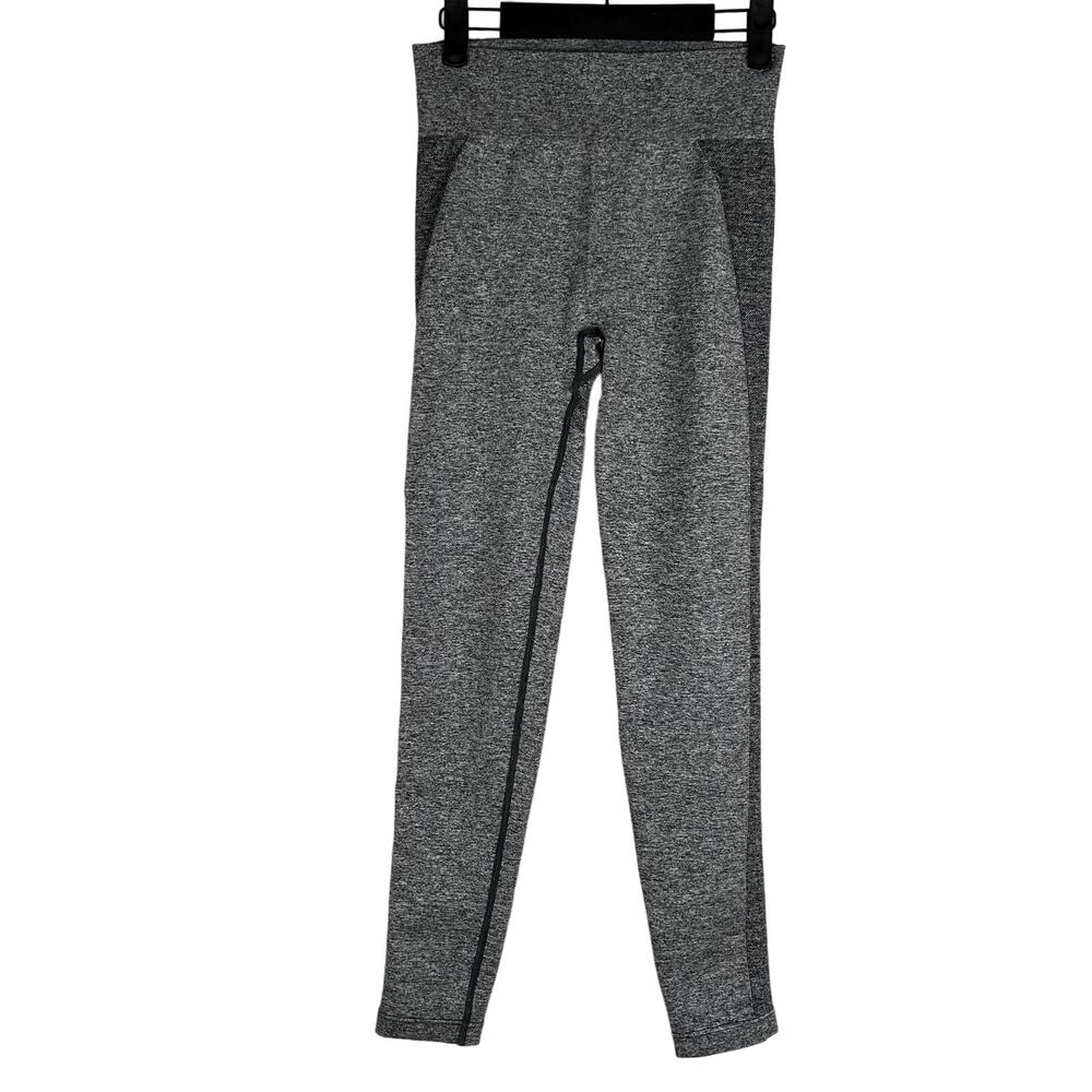 Gymshark Women size M Flex High-Waist Leggings Pink Logo‎ Flattering Contour